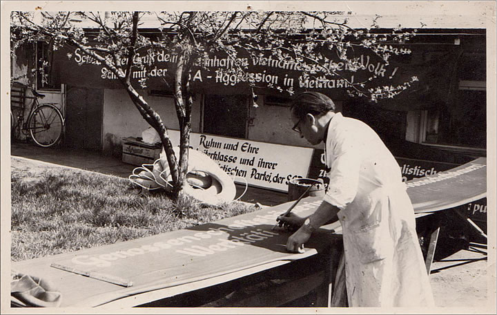 Gründer Willi Rieck bei der Arbeit